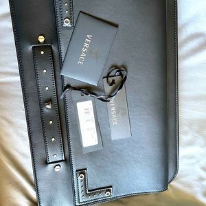 Versace clutch - unisex - authentic - leather